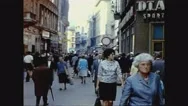 Hungary 1962, Budapest City Center Full Of People 2 Stock Footage