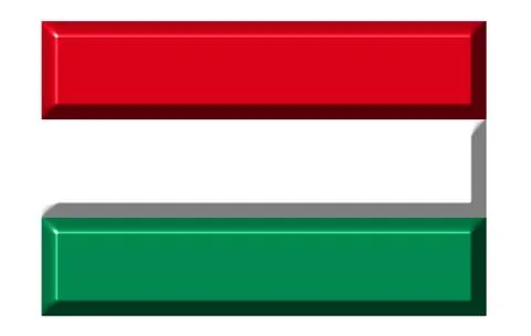 Hungary 3D Flag Stock Illustration