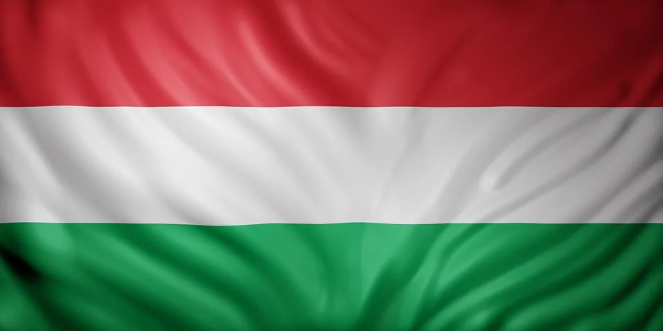 Hungary 3d flag Stock Illustration