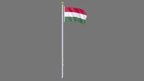 Hungary Animated flag Video stock 329105797