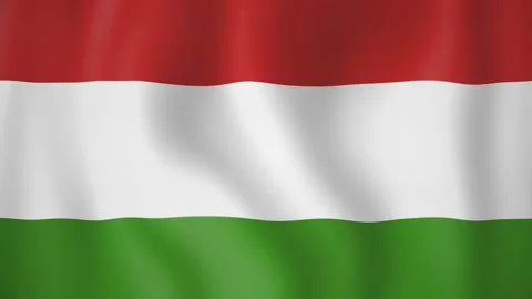 Hungary animated flag. Seamless loop. 4K Stock Footage 145441532