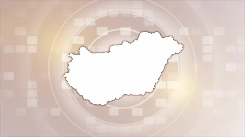 Hungary Animated Map Stock Footage 275634161