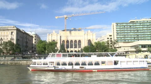 Hungary From Boat Shooting Stock Footage 45994987