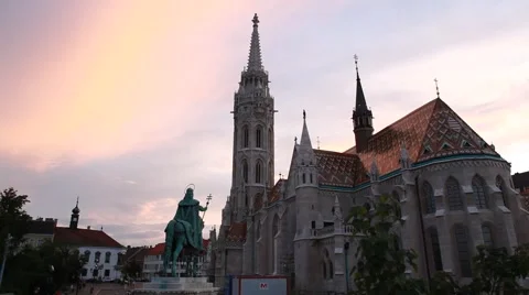 HUNGARY. BUDAPEST. JUNE 2011: view of the city Stock Footage 49592575