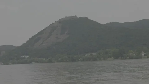 Hungary, Danube bend with mountains Stock Footage 161156011