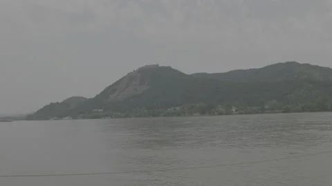 Hungary, Danube bend with mountains Stock Footage 161156065