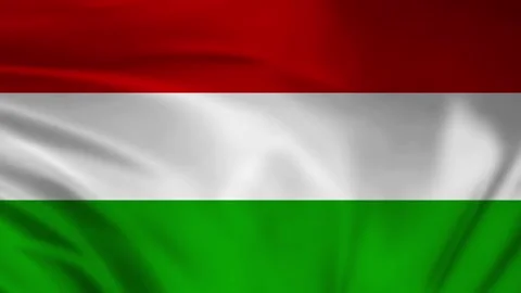 Hungary  flag animation Stock Footage 245552480