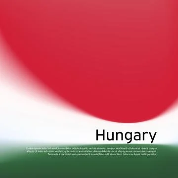 Hungary flag background. Blurred pattern in the colors of the hungarian flag Stock Illustration