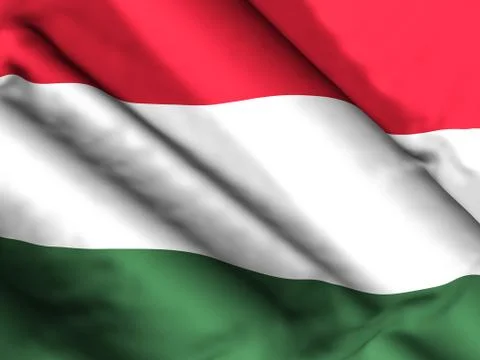 Hungary flag background Stock Illustration