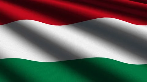 Hungary flag close up Stock Footage 926936