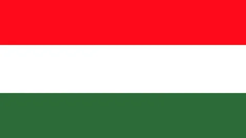 Hungary Flag Colors. 2D Animated transition in horizontally on both sides. Video stock 220114769