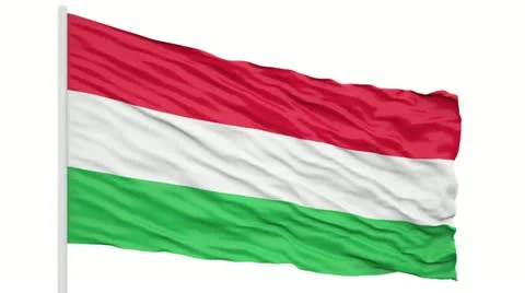 Hungary flag Stock Footage 18141459