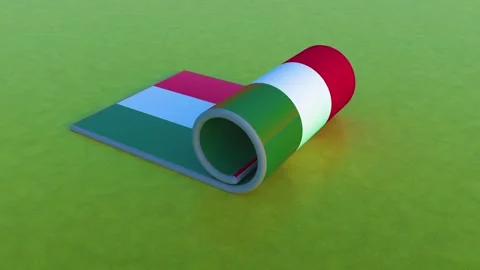 Hungary Flag Video stock 255707976