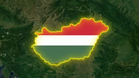 Hungary Flag Stock Footage 307223754