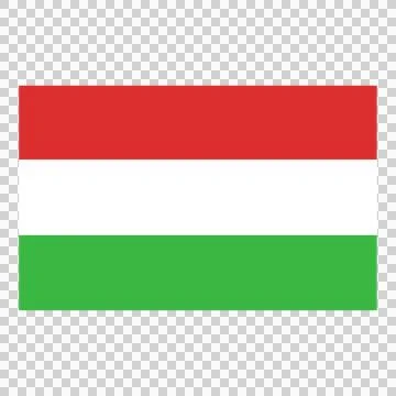 Hungary flag horizontal red white and green stripe banner. Иллюстрация