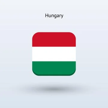 Hungary flag icon Stock Illustration