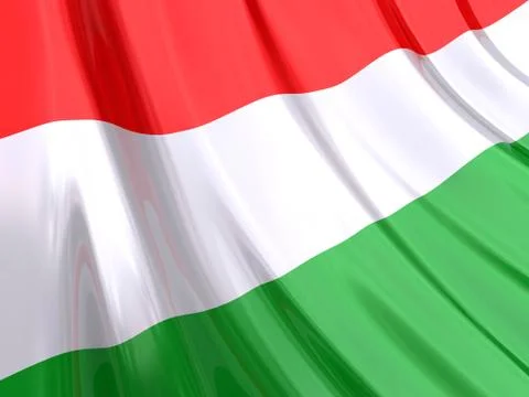 Hungary Flag Stock Illustration