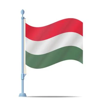 Hungary flag 스톡 일러스트