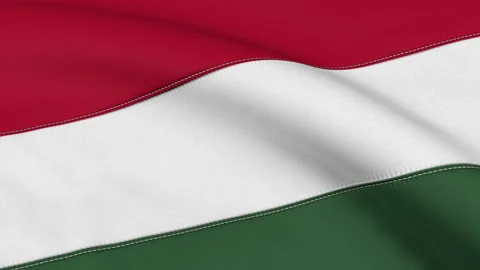 Hungary Flag Loop Stock Footage 241250228