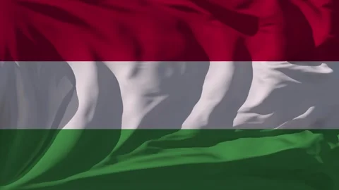 Hungary Flag Loop Video stock 295748158