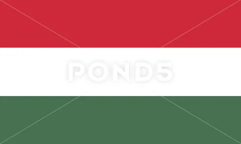 Hungary flag PSD Template