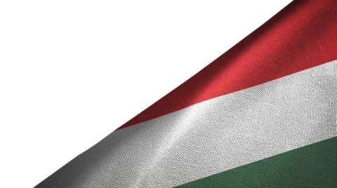 Hungary flag right side with blank copy space Stock Illustration