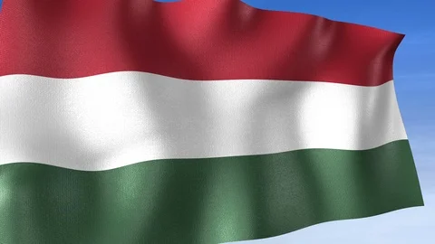 Hungary Flag - Set of 3 Angles with Masks [3WaveSeries] Stock Footage 103471609