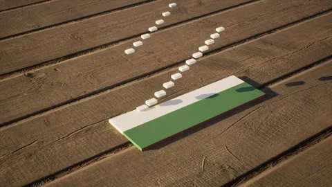 Hungary Flag - Slow Motion Video stock 318778983