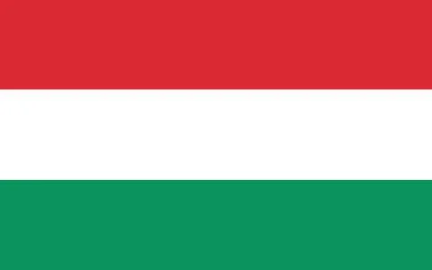 Hungary flag vector graphic. Rectangle Hungarian flag illustration. Hungary c Stock Illustration