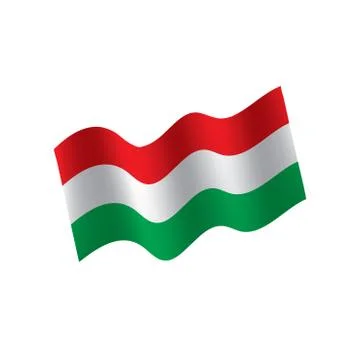 Hungary flag, vector illustration Stock Illustration