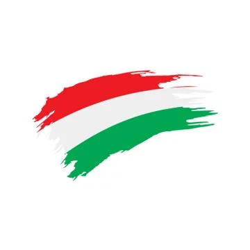 Hungary flag, vector illustration Stock Illustration