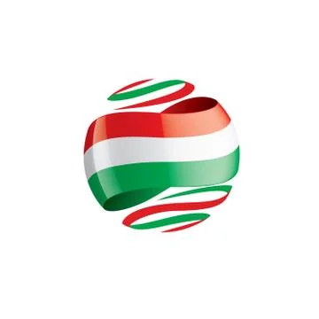 Hungary flag, vector illustration on a white background Stock Illustration
