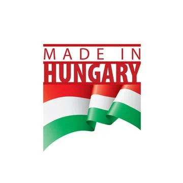 Hungary flag, vector illustration on a white background Hungary flag, vect... Foto stock