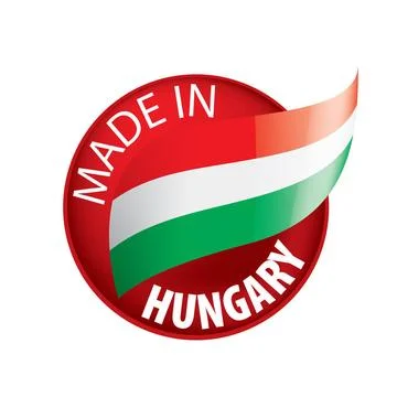 Hungary flag, vector illustration on a white background Hungary flag, vect... Foto stock