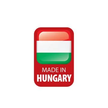 Hungary flag, vector illustration on a white background Hungary flag, vect... Foto stock