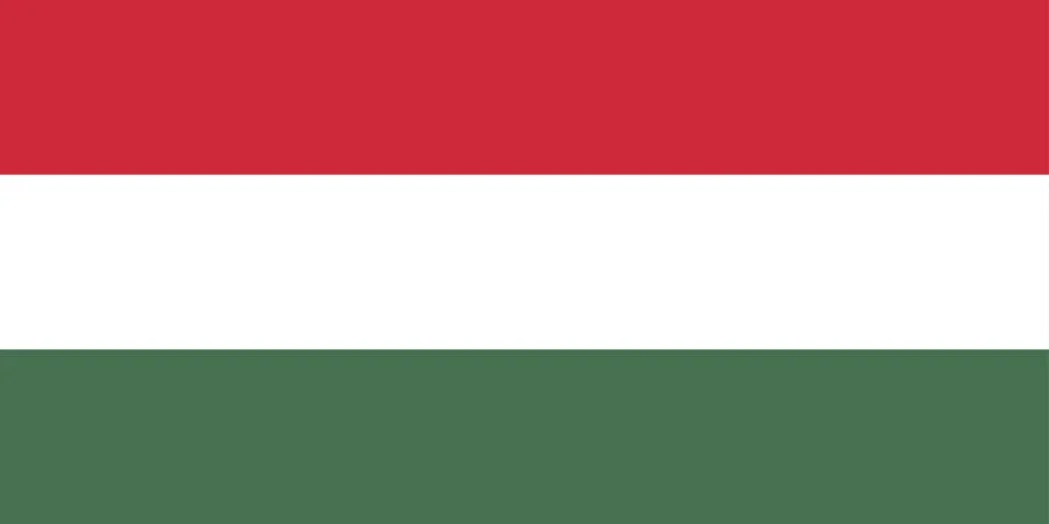 Hungary flag vector illustrator. eps Illustrazione stock