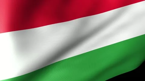 Hungary Flag Waving Stock Footage 12206193