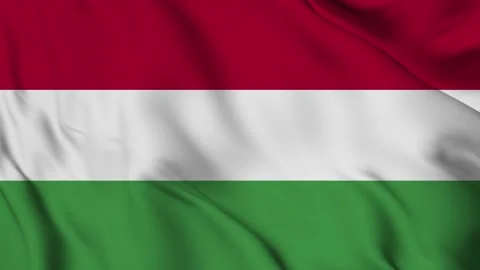Hungary flag Waving Stock Footage 294132655