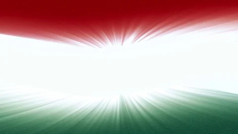 Hungary flag waving seamless loop with sun light rays new quality unique Stock Footage 80225877