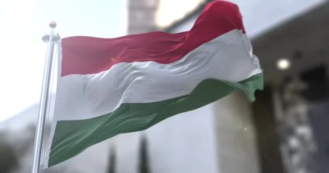 Hungary-flag-waving-seamless-loop-4k-60fps Stock Footage 331065950