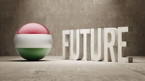 Hungary. Future  Concept. Stock Illustration