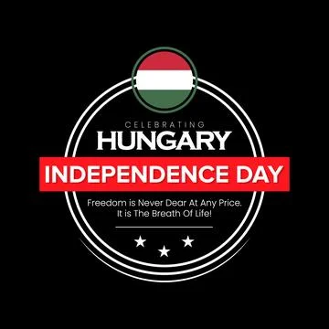 Hungary Independence Day Celebrating. 20th August Independence Day Stock Illustration