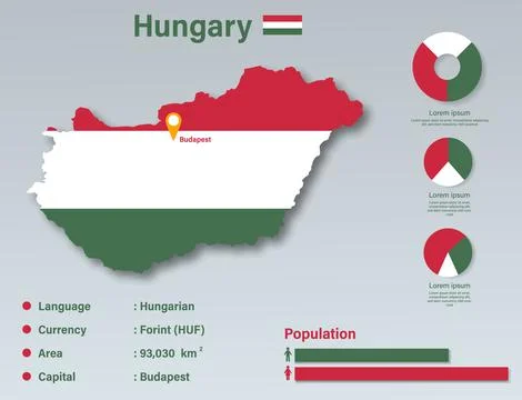 Hungary Infographic Stock Illustration