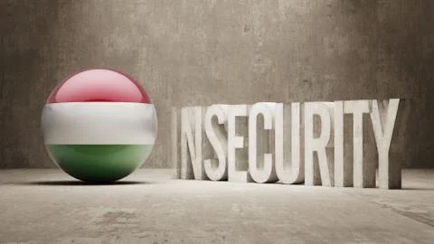 Hungary. Insecurity Concept. Stock Illustration