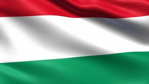 Hungary Looping Flag 4K Stock Footage 107875396