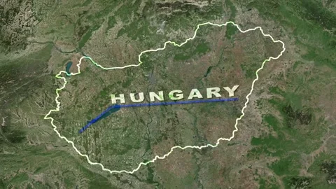 Hungary Map Animation Stock Footage 273308190