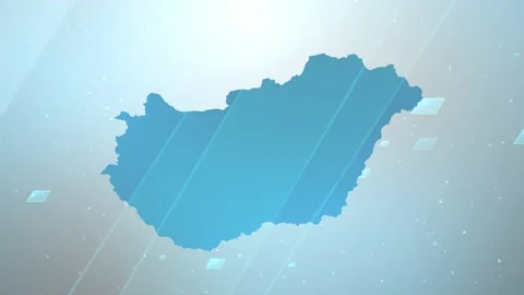 Hungary Map Background Stock Footage 197947291