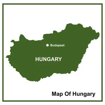 Hungary map icon Stock Illustration