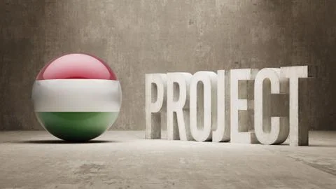 Hungary. Project Concept. Stock Illustration