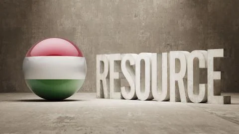 Hungary. Resource Concept. Stock Illustration